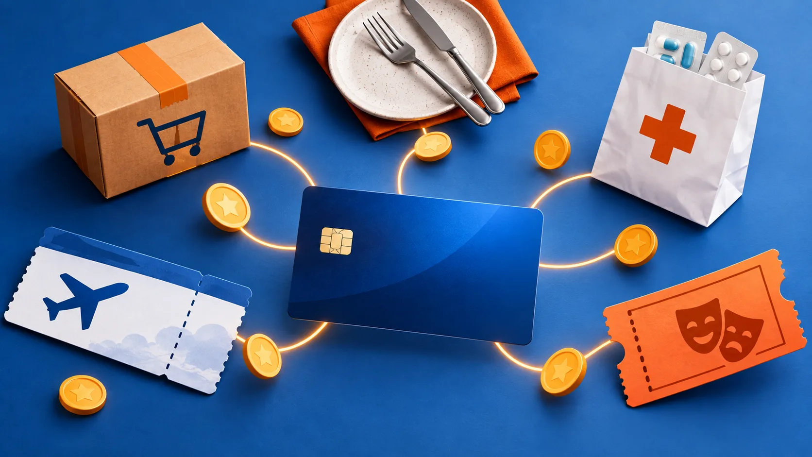 Cartão Amazon Prime: ilustração das categorias de compras que acumulam pontos