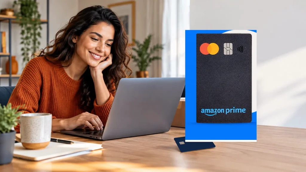 Cartão Amazon Prime: imagem editorial sobre cashback em compras na Amazon